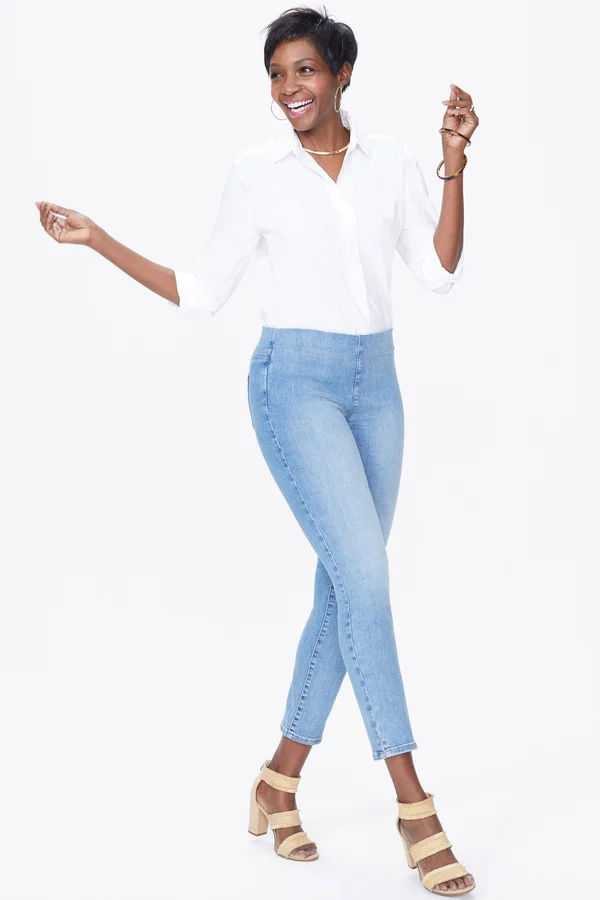 Women's Nydj Alina Pull-On Ankle Skinny Jeans, Size 00 - Blue