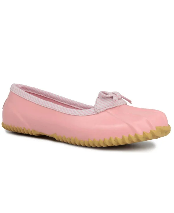 Women's London Fog Webster Rain Shoes in Pastel Pink Size 8 Medium