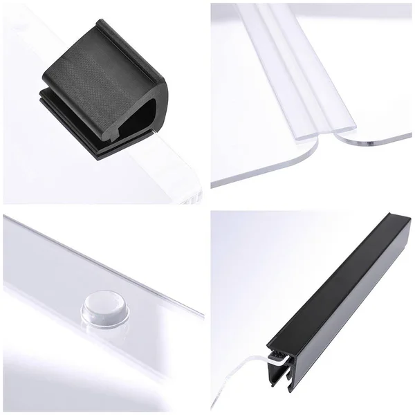 Yescom Folding Acrylic Golf Cart Windshield for Club Car DS 1982-2000 Clear Fold Down