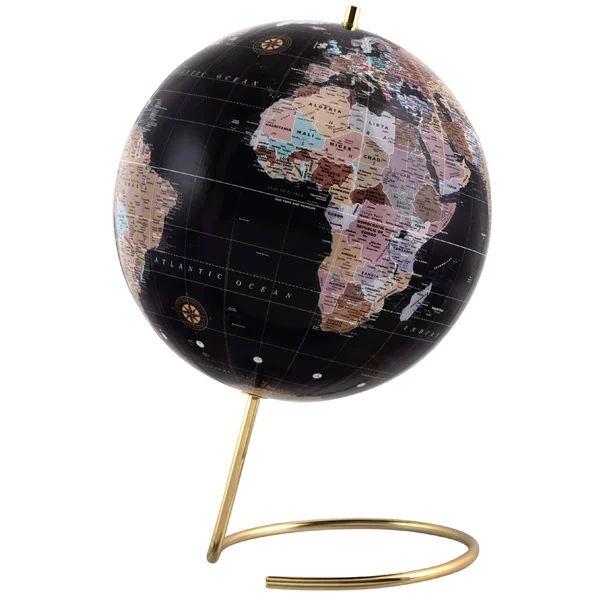 Refinery & Co. Desktop Globe - Vintage-Style Tabletop Home or Office D閏or, Contemporary Decorative Spinning World with Gold