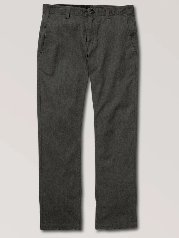Mens Pants Frickin Modern Stretch Chino in Charcoal - 33x32, Cotton/Elastane/Polyester, Volcom