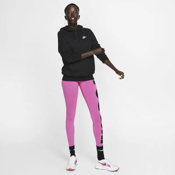 Nike Women's Sportswear Essential Fleece Hoodie - Black/White