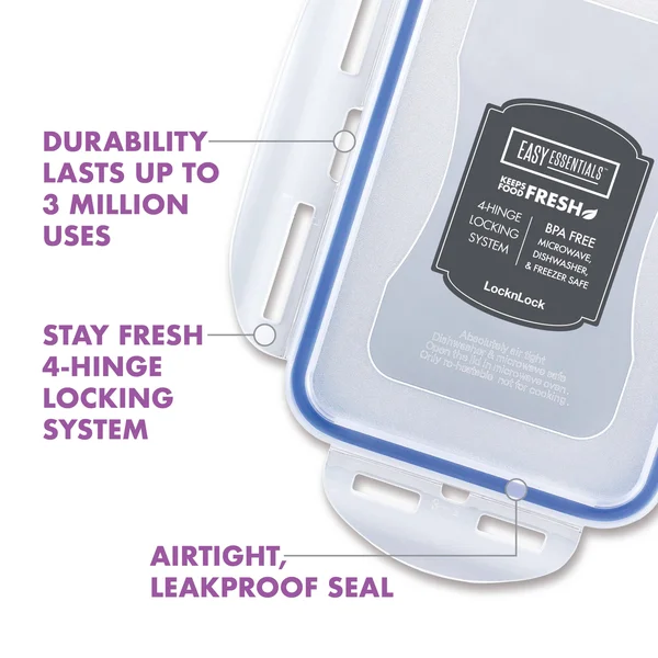 Easy Essentials 38 Piece Food Storage Container Set - Clear