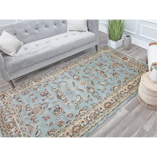 Rugs America Bardot Classic Blue Transitional Traditional 9 ft. x 12 ft. Area Rug