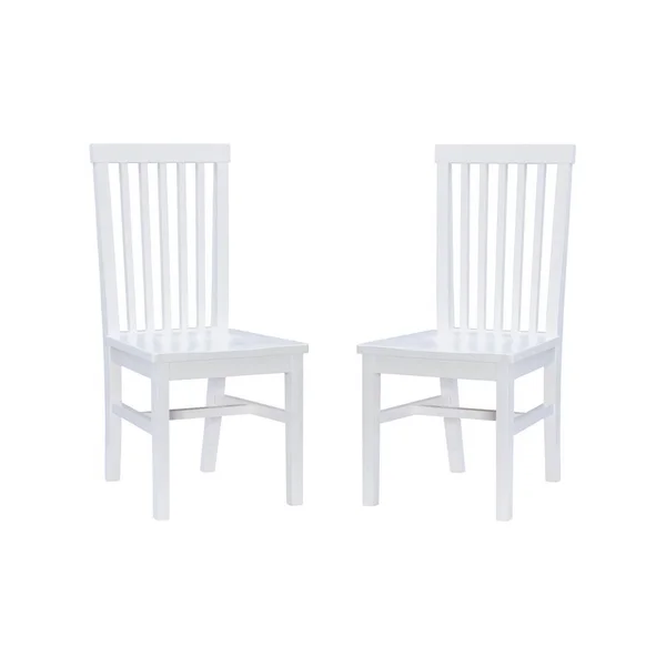 Linon Home Decor Alice White Wood Back and Seat Dining Chair (Set of 2)
