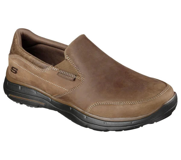 Skechers Men's Relaxed Fit Glides Calculous Slip On, Desert