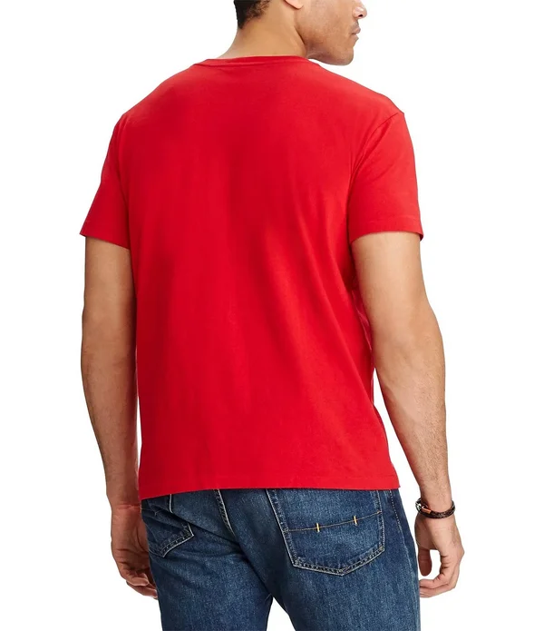 Polo Ralph Lauren Men's Big & Tall Short Sleeve Jersey V-Neck Tee