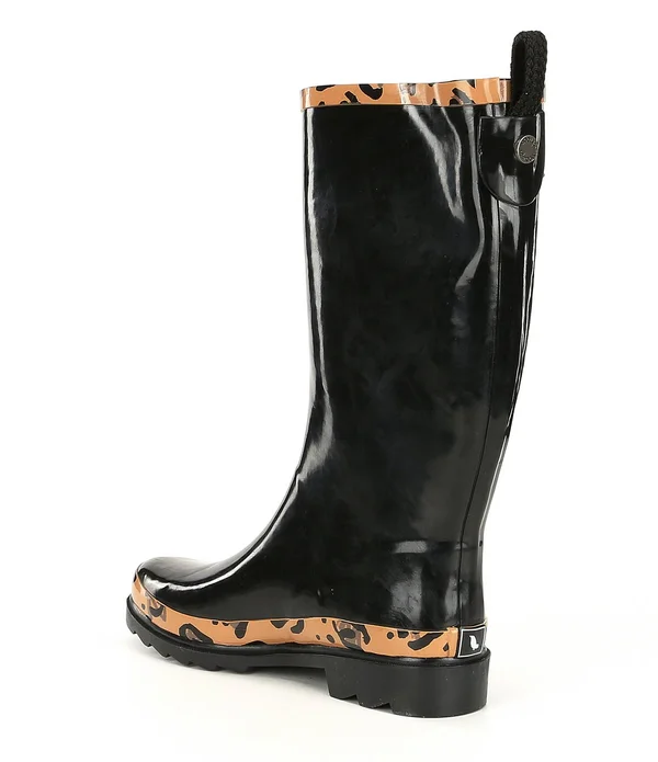 Sakroots Rhythm Rainboot 10 Women's Black-White