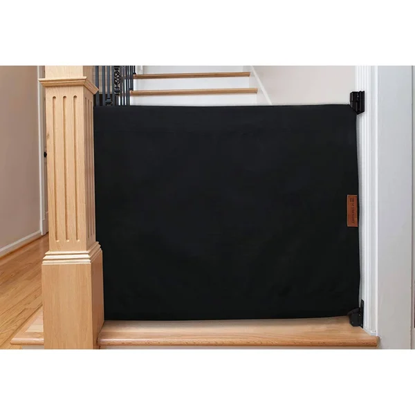 The Stair Barrier 36 to 43x22 Retractable Banister Wall Fabric Baby Pet