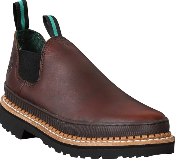 Men's Brown Georgia Giant Wedge Romeo Work Shoe Size 6.5