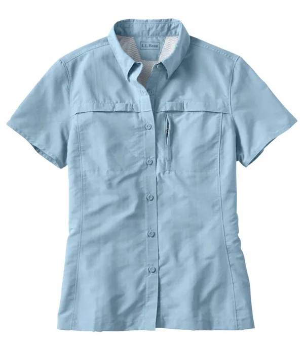 Women's Tropicwear Shirt - Short-Sleeve Blue Small, L.L.Bean