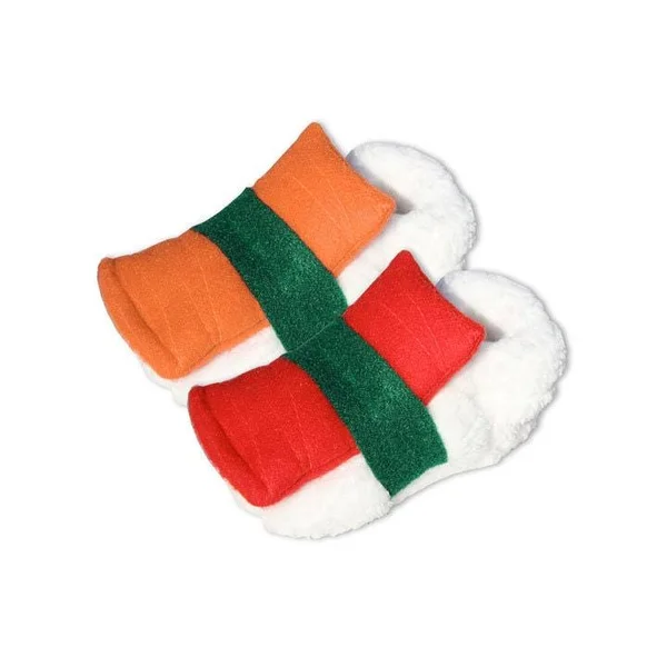 Fortune Cookie Booties and Sushi Booties - Two Pairs of Baby Shoes