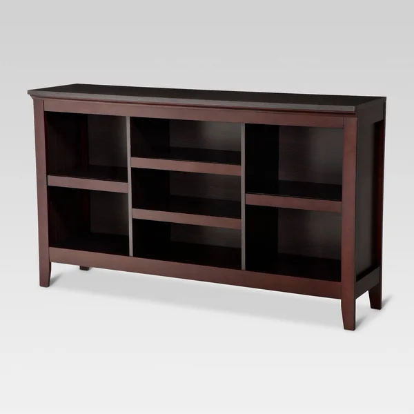 Threshold 32x22 Carson Horizontal Bookcase with Adjustable Shelves - Espresso
