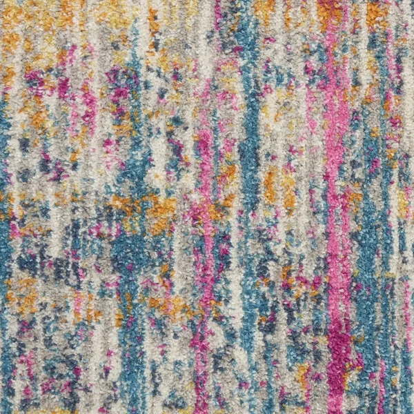 Nourison PSN09 Passion Ivory/Multi Area Rug- 9& x 12&