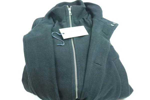 Cole Haan Signature Men's Wool Plush Car Coat with Attached Bib