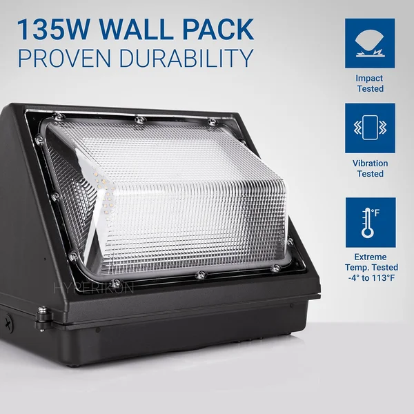 LED Wall Pack - Commercial Outdoor Lighting, UL, DLC (135.00)