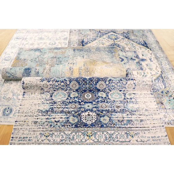 Pasargad Home PRC-5365 6x6 Chelsea Design Abstract Power Loomed Area Rug - 6 ft. x 6 ft.