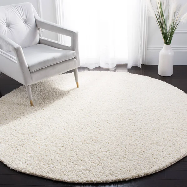 Safavieh Primo Shag PRM300U 6&7x22 x 6&7x22 Square Light Pink Area Rug