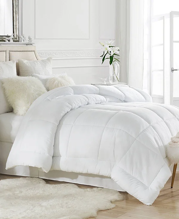 Tahari Extra Soft Prewashed Down Alternative Single Comforter - White - Twin