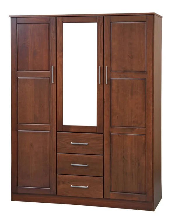 Palace Imports Cosmo Mocha 2 Shelves Wardrobe