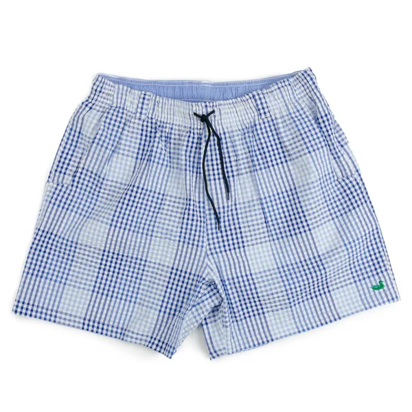 Southern Marsh Dockside Swim Trunk Navy/Blue SS Gingham XL Mens Boardshorts