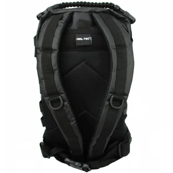 Mil-Tec US Assault Pack Backpack (Small/Tactical Black) - 51 x 29 x 28 cm