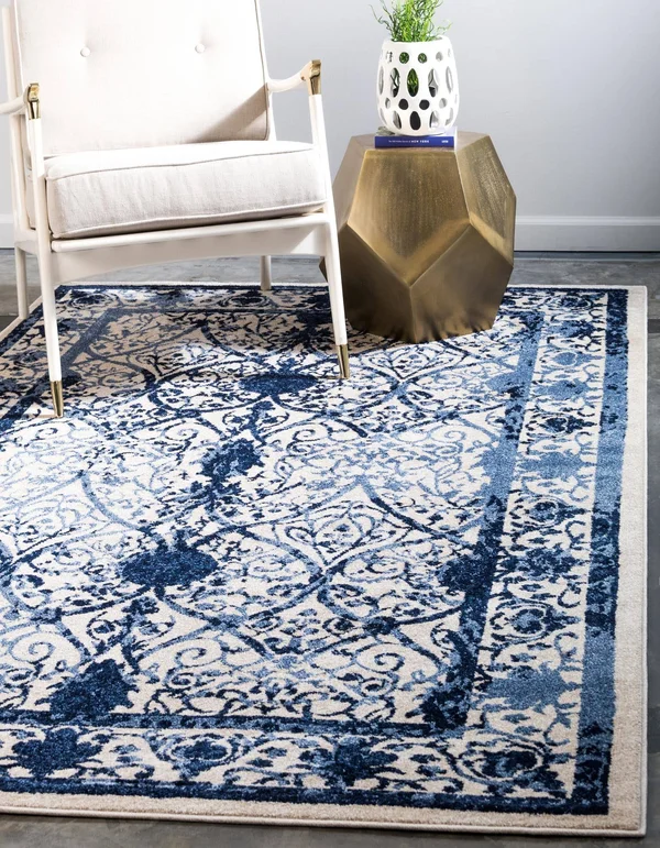 Unique Loom Traditional La Jolla Area Rug (10& x 13& - Blue)