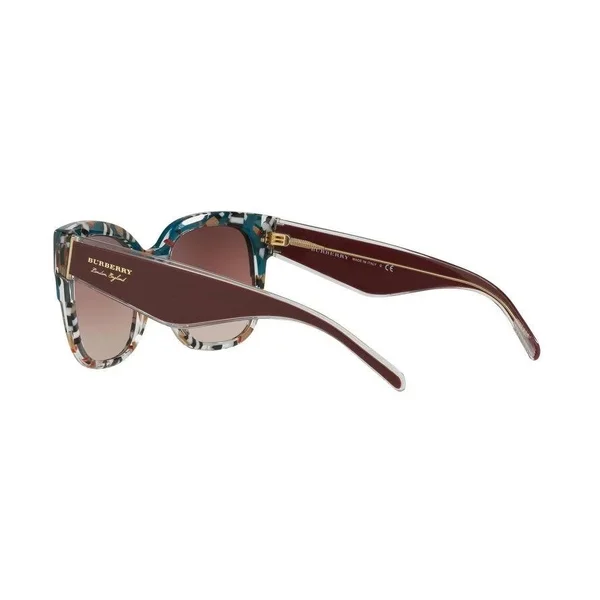 Burberry BE4271F Square Sunglasses - 56-21-145, 3731E2-TOP Green on Check