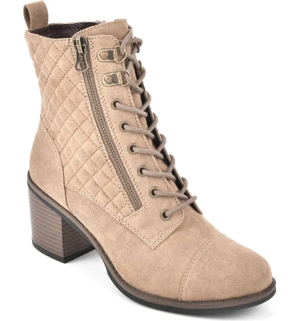 Women's Dorsett Bootie by White Mountain in Chestnut Fabric (Size 8 M)