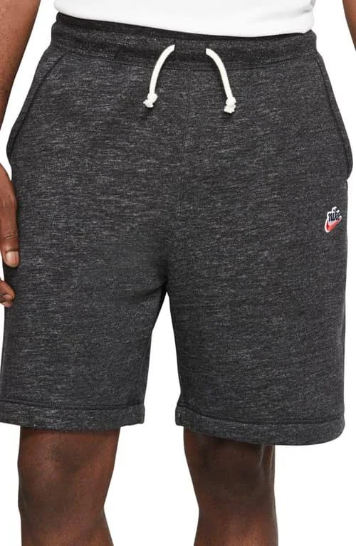 Nike Men's Sportswear Heritage Fleece Shorts - Size: Small, Black