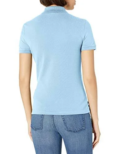 Lacoste Women's Short Sleeve Slim Fit Stretch Pique Polo Shirt