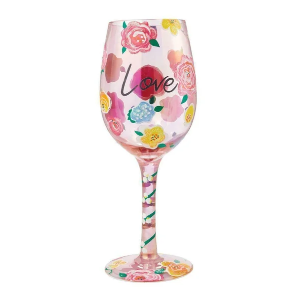 Designs by Lolita 2021 Wine Glass Set of 4 - Kindness, Love, Peace, Hope 15 oz