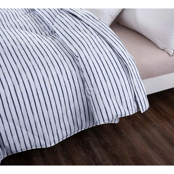St. James Home Microfiber Nano Comforter, Light Grey, Twin, Gray