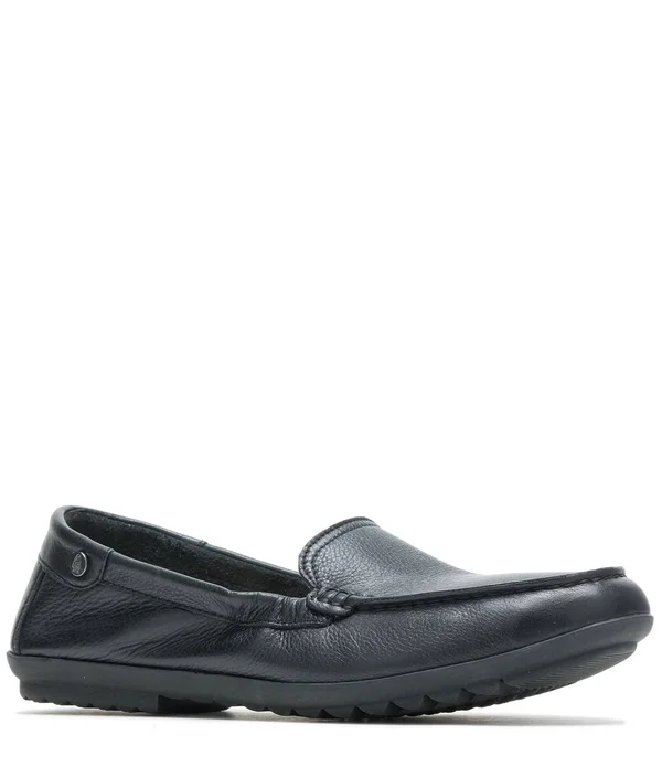 Women's Hush Puppies Aidi Mocc Slip-On Black Leather - in Size 6.5