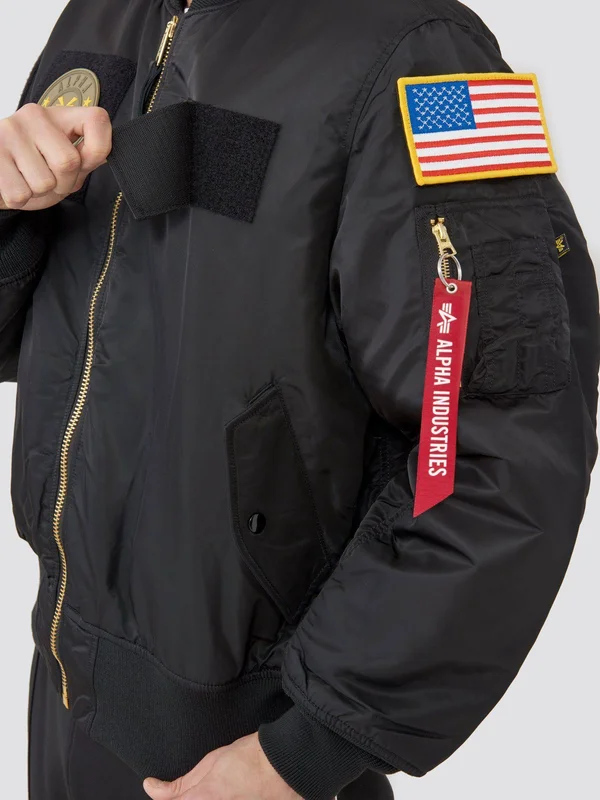 Alpha Industries, MA-1 Flex Bomber Jacket Black, 3XL