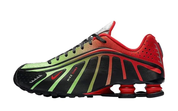 Nike Shox R4/ Neymar Jr - Black/Challenge Red/Metallic Silver Black, 11