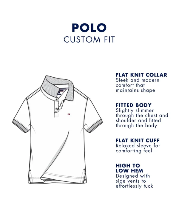 Tommy Hilfiger Men's Flag Pride Polo Shirt in Custom Fit