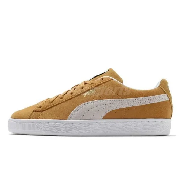 Puma Suede Classic 21 &Honey Mustard& Honey Mustard/White Sneakers/Shoes 374915-05 (Size: US 5.5)