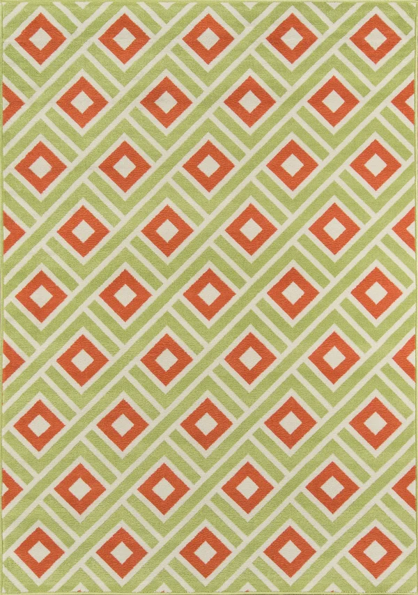 Momeni Baja Area Rug - Green, 8&6x22 x 13&
