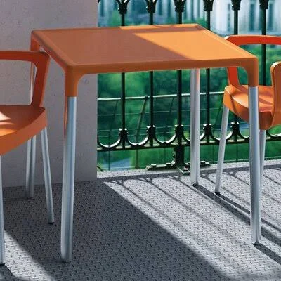Benavides Plastic Bistro Table Orren Ellis Color: Orange