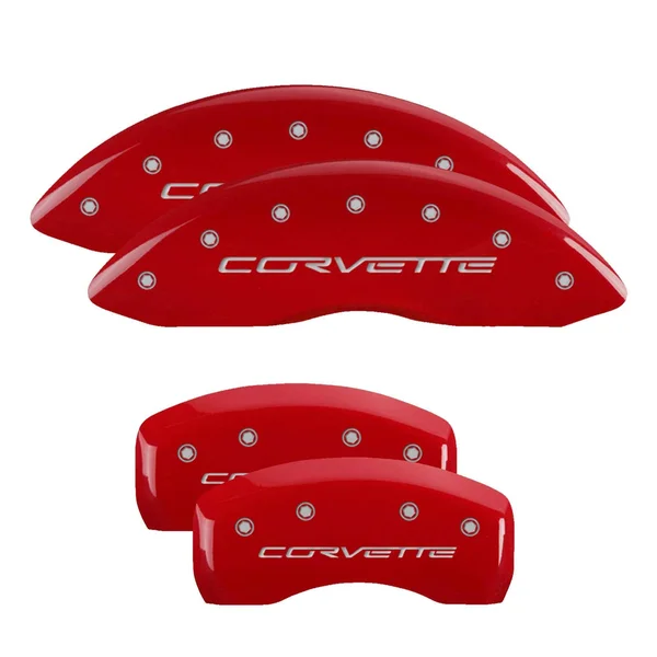 MGP Caliper Cover 13008SCV6RD 05-13 Corvette Caliper Covers Red