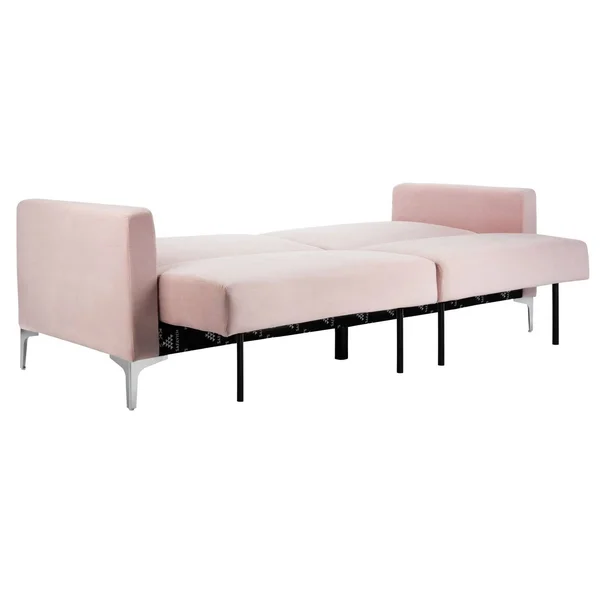 Safavieh Chelsea Foldable Futon Bed - Blush - Chrome