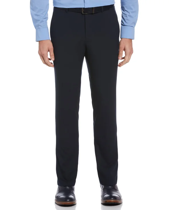 Perry Ellis Men's Very Slim Knit Dress Pants Azure Blue 30x30 Nwt