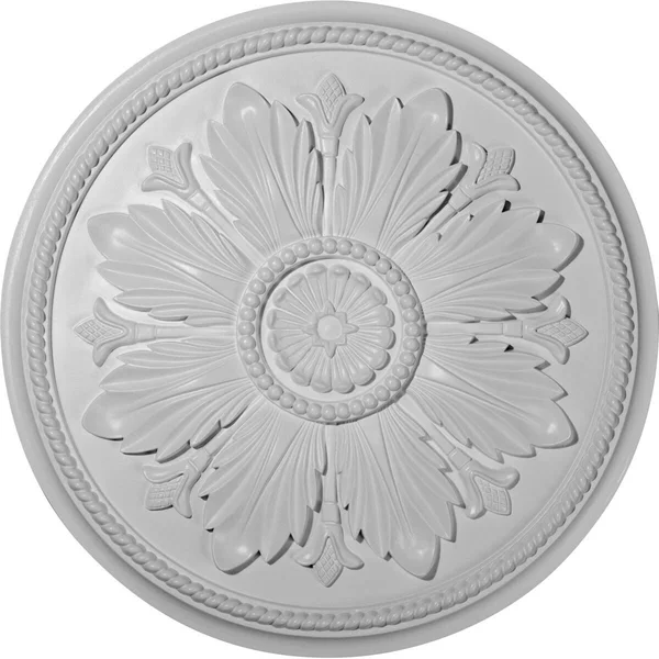 23 5/8x22OD x 1 1/2x22P Kaya Ceiling Medallion (Fits Canopies Up to 5 1/4x22), Hand-Painted Witch Hazel Crackle