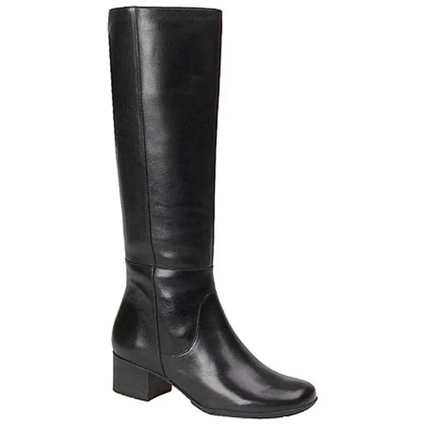 Walking Cradles Womens Elite Leather Almond Toe Knee High