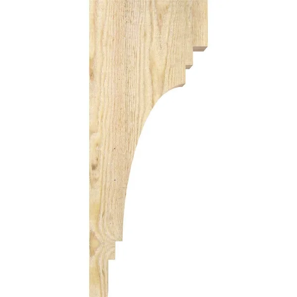 Ekena Millwork COR04X10X18PEC00RDF Pescadero, 10x22D x 18x22H, 4x22W Douglas Fir (Rough Sawn Corbel)