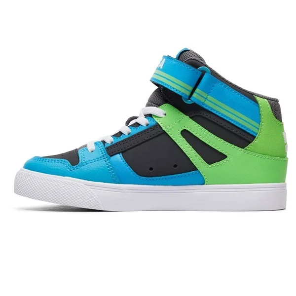 DC Kids Pure High Top EV Shoes - 1 - Navy-Grey