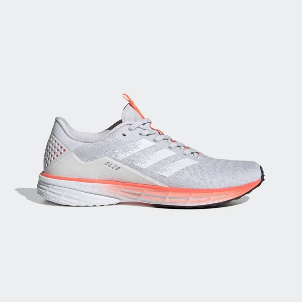 Adidas SL20 Dash Grey/White/Coral Women's Running Shoes - Size: 6