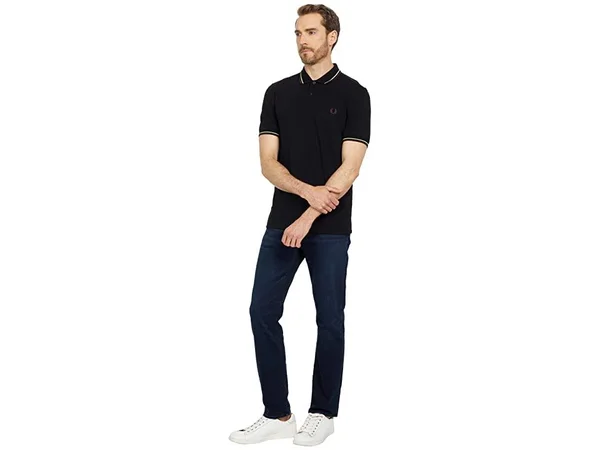 Fred Perry Twin Tipped Polo T Shirt Black