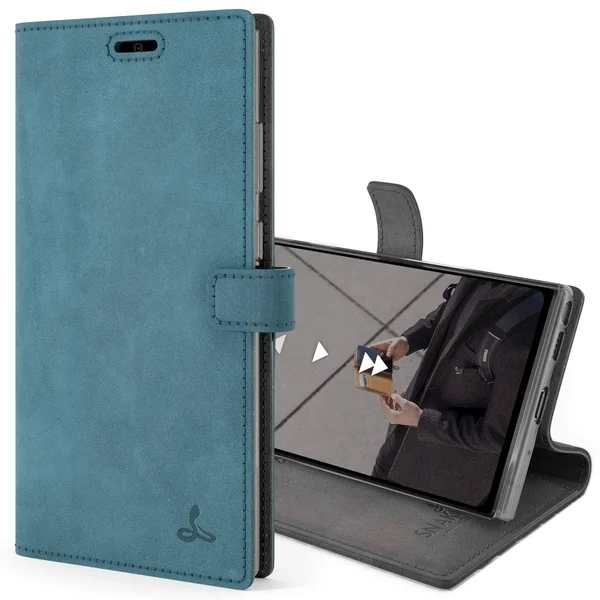 Snakehive Samsung Galaxy Note 20 Ultra - Vintage Leather Wallet Case, Teal